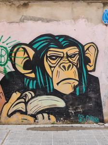 Chimp Street Art